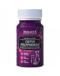 Ekstrakt z czystka na kleszcze dla psa i kota Holista Cistus Herb 90 tabl.