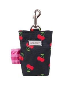 Etui na worki dla psa Amiplay BeHappy Cherry