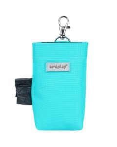 Etui na worki dla psa Amiplay Samba - Turkusowe