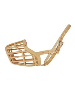 Kaganiec dla psa koszykowy plastikowy Champion - 35 / 9,5 cm - Beżowy