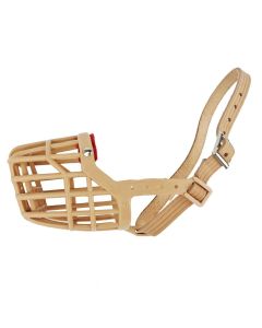 Kaganiec dla psa koszykowy plastikowy Champion - 20 / 5 cm - Beżowy