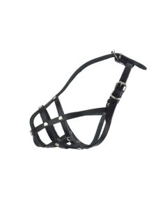 Kaganiec dla psa koszykowy skórzany Champion - 21 / 6,5 cm - Papillon