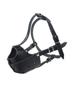 Kaganiec dla psa koszykowy skórzany Champion - 33 / 7,5 cm - Amstaff