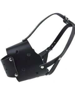 Kaganiec dla psa koszykowy skórzany Champion - 35 / 9 cm - Bulterier