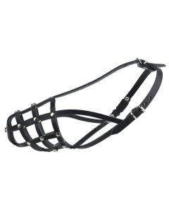 Kaganiec dla psa koszykowy skórzany Champion - 28 / 10,5 cm - Collie