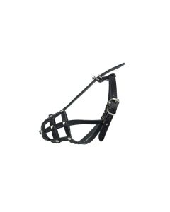 Kaganiec dla psa koszykowy skórzany Champion - 13,5 / 3 cm - Rosyjski toy