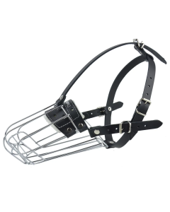 Kaganiec dla psa koszykowy metalowy Champion - 26/13,5 cm - Doberman