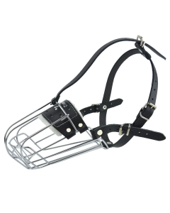 Kaganiec dla psa koszykowy metalowy Champion - 30/13 cm - Doberman