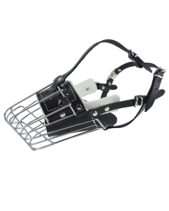 Kaganiec dla psa koszykowy metalowy Champion - 32/14 cm - Owczarek