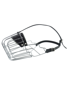 Kaganiec dla psa koszykowy metalowy Champion - 40/14 cm - Sznaucer