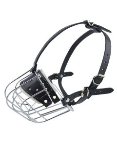 Kaganiec dla psa koszykowy metalowy Champion - 45/10 cm - Rottweiler