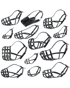 Kaganiec dla psa koszykowy skórzany Champion - różne rozmiary