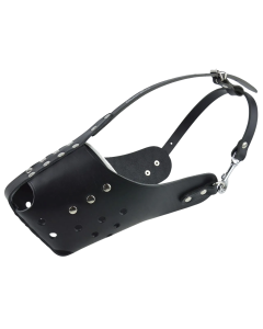 Kaganiec dla psa koszykowy skórzany Champion - 34 / 11 cm - Staffordshire bull terrier