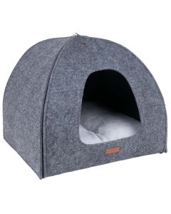 Legowisko budka dla kota Amiplay Igloo Quick Press 2 in 1 Hygge - Szare