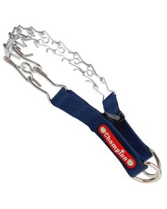 Obroża dla psa Champion kolczatka metal + guma na zatrzask - 53 x 2,5 cm - Granatowy