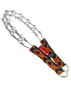 Obroża dla psa Champion kolczatka metal + taśma na zatrzask - 63 x 3 cm - Wzór