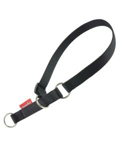 Obroża dla psa półzaciskowa Champion taśmowa - 55 cm - Czarna