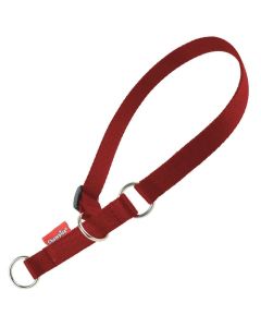Obroża dla psa półzaciskowa Champion taśmowa - 70 cm - Czerwona