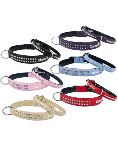 Obroża dla psa Champion eko skóra + dżety