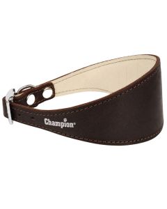 Obroża dla psa zapinana Champion typ Chart 2 skórzana - 50 x 7 cm - Brązowa