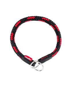 Obroża dla psa zaciskowa Champion linka - 50 x 1,4 cm - Czarno-czerwona
