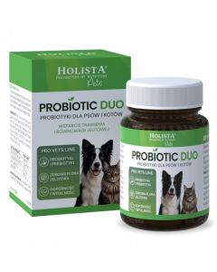 Probiotyk dla psów i kotów Holista Probiotic Duo 30 tabl.