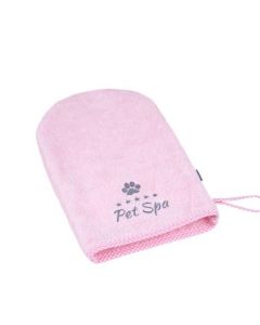 Rękawica kąpielowa dla psa Amiplay Spa - roz. S/M - Różowa