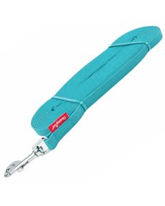 Smycz dla psa prosta Champion gumowa - 10 m x 2 cm - Morski
