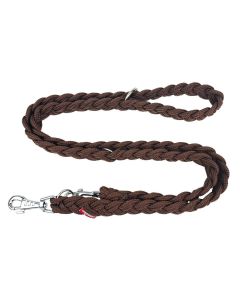 Smycz dla psa Champion pleciona gruba 2,4 m x 3,5 cm - Brązowa