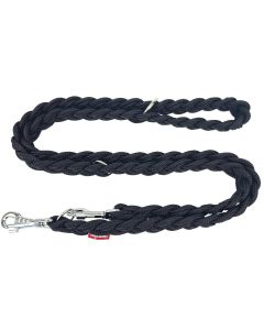 Smycz dla psa Champion pleciona gruba 0,7 m x 3,5 cm - Czarna