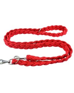 Smycz dla psa Champion pleciona gruba - 2,4 m x 3,5 cm - Czerwona