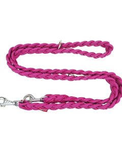Smycz dla psa Champion pleciona gruba 1,2 m x 3,5 cm - Fuksja