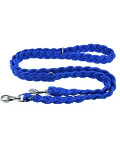 Smycz dla psa Champion pleciona gruba 1,2 m x 3,5 cm - Niebieska