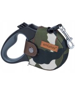 Smycz automatyczna AMIPLAY Infini Adventure 5 m do 15 kg - roz. M - Moro