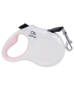 Smycz automatyczna AMIPLAY Infini Freedom - 5 m do 15 kg - roz. M - Biała