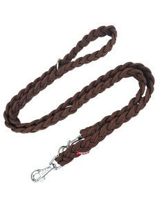 Smycz dla psa Champion pleciona gruba 2,2 m x 3,5 cm - Brązowa