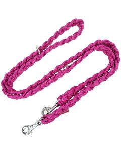 Smycz dla psa Champion pleciona gruba 2,2 m x 3,5 cm - Fuksja