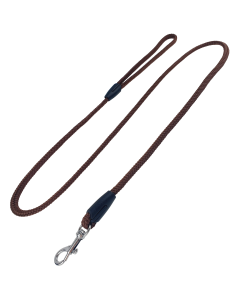 Smycz dla psa prosta Champion linka - 1,2 m x 0,6 cm - Brązowa