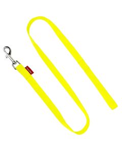 Smycz dla psa prosta Champion taśma TP - 120 x 2 cm - Żółta