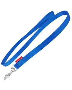 Smycz dla psa prosta Champion taśmowa wzmocniona - 1,2 m x 3 cm - Niebieska