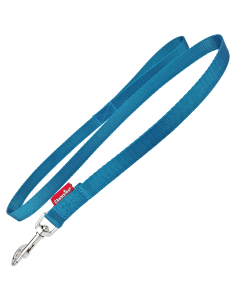 Smycz dla psa prosta Champion taśmowa - 15 m x 2 cm - Turkusowa