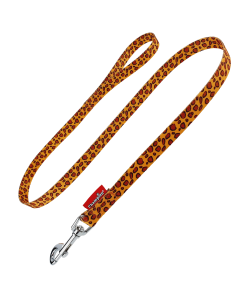 Smycz dla psa prosta Champion taśmowa nadruk - 1,2 m x 1,6 cm - Safari