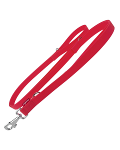 Smycz dla psa regulowana Champion gumowa - 5 m x 1,6 cm - Czerwona