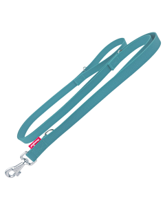 Smycz dla psa regulowana Champion gumowa - 3 m x 2,5 cm - Morski
