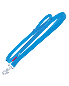 Smycz dla psa regulowana Champion gumowa - 5 m x 1,6 cm - Niebieska