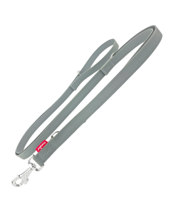 Smycz dla psa regulowana Champion gumowa - 4 m x 1,6 cm - Szara