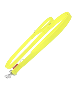 Smycz dla psa regulowana Champion gumowa - 5 m x 2,5 cm - Żółta