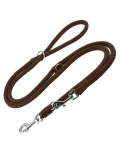 Smycz dla psa regulowana Champion linka - 5 m x 1,4 cm - Brązowa