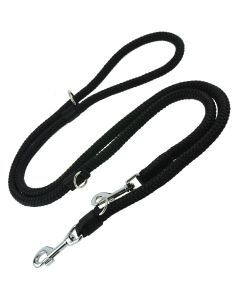 Smycz dla psa regulowana Champion linka - 4 m x 1,4 cm - Czarna