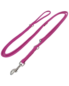 Smycz dla psa regulowana Champion linka - 3 m x 0,6 cm - Fuksja